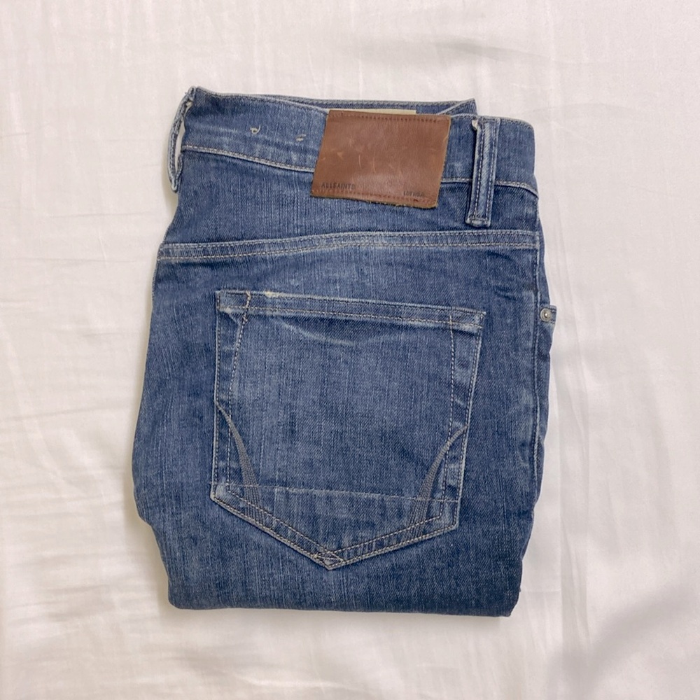 All saints men’s cigarette denim w28
